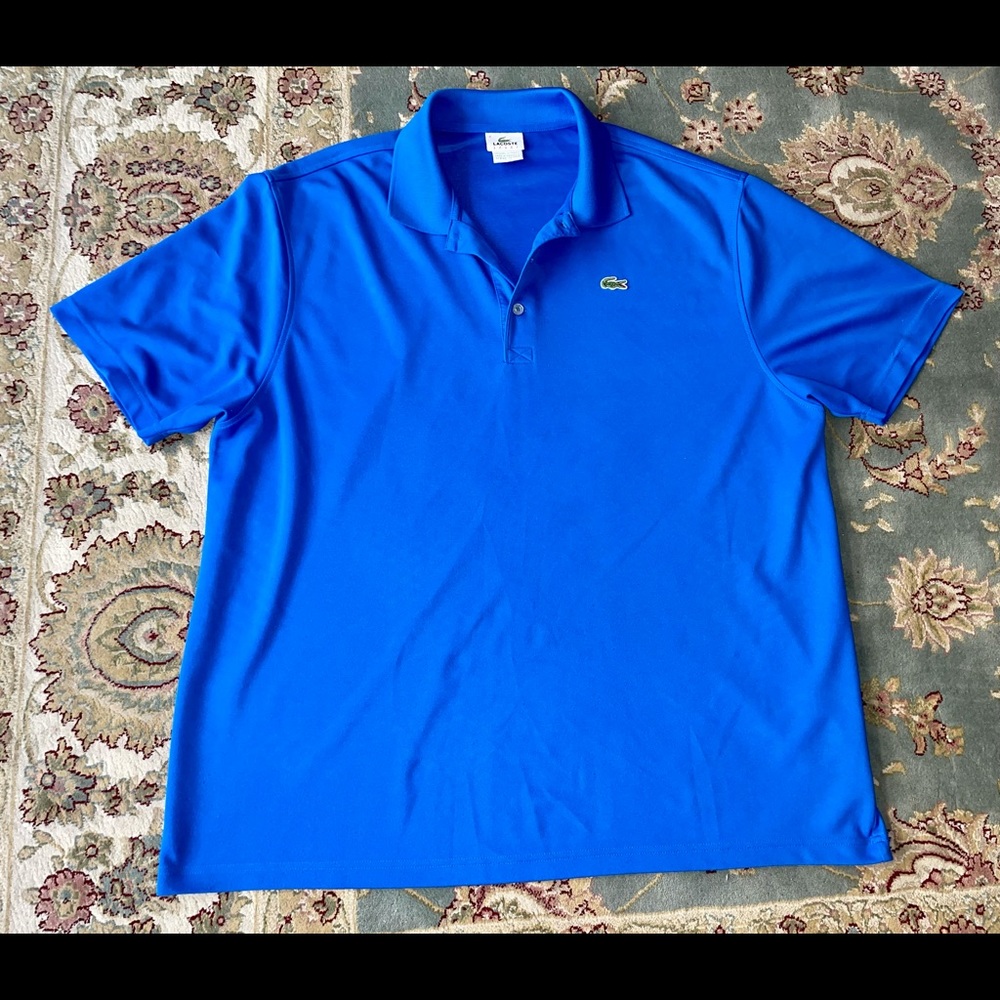 Lacoste Blue shirt.